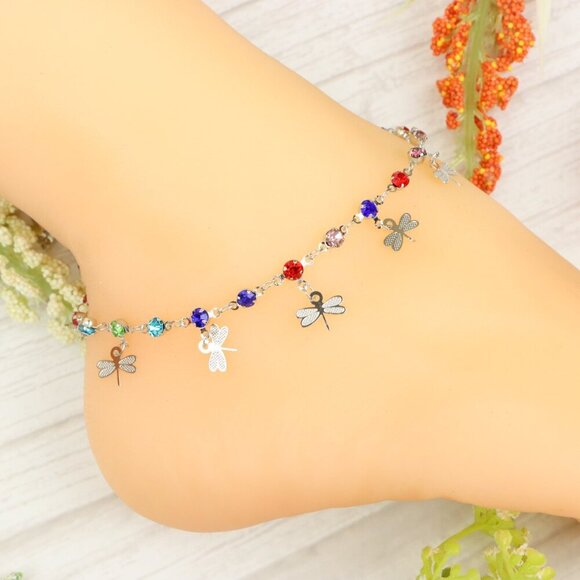 "Handmade Anklet – Elegant & Delicate Jewelry for Women | UNVRC1250 - Picture 2 of 10